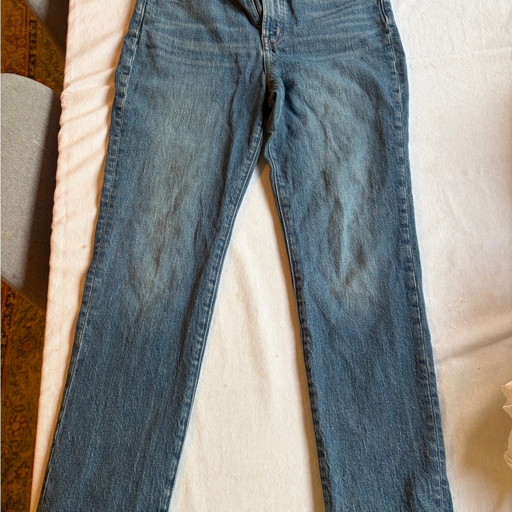 Madewell Women's Straight-Leg Jeans in Medium Blue Wash